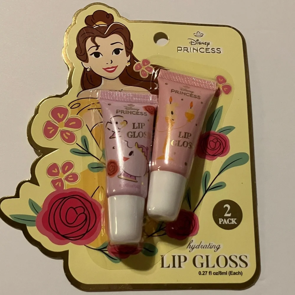 Disney Princess Lip Gloss and Balm Collection - Belle, Cinderella,‎ Ariel